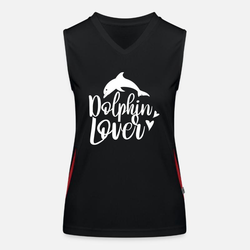 Dolphin Lover Dolphin Dolphin Dolphins Women's Functional Contrast Tank Top