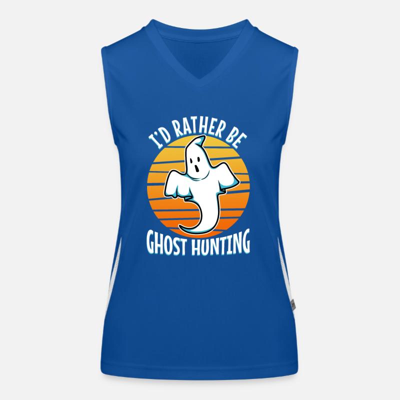 I'd Rather Be Ghost Hunting Women's Functional Contrast Tank Top
