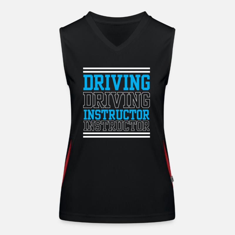 Driving instructor Driving lesson Driving school Driving student Women's Functional Contrast Tank Top