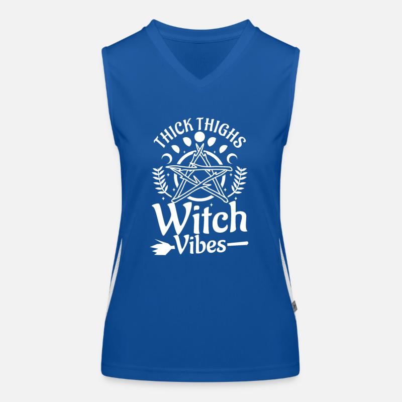 Thick Thighs Witch Vibes Women's Functional Contrast Tank Top