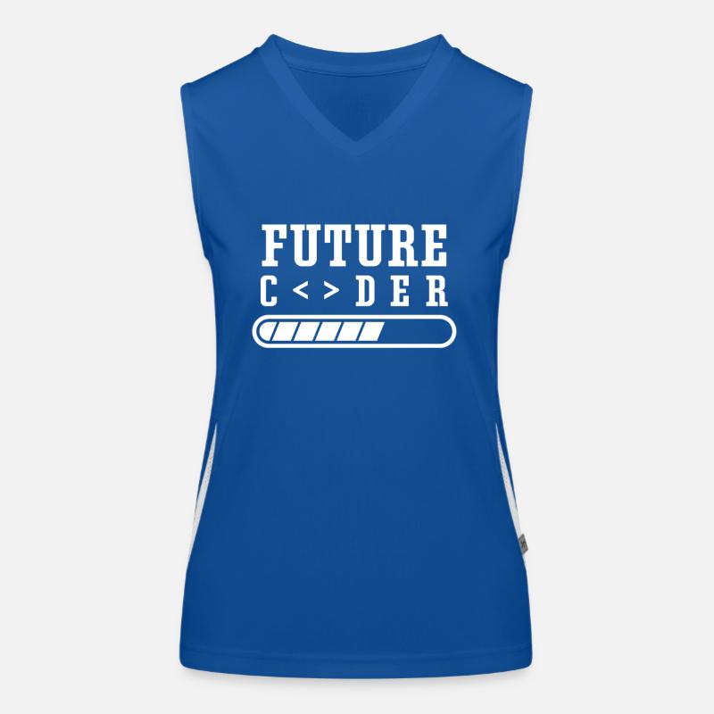 Zukünftiger Coder Programmierer Coding Code Funktionelles Kontrast-Tank Top für Frauen