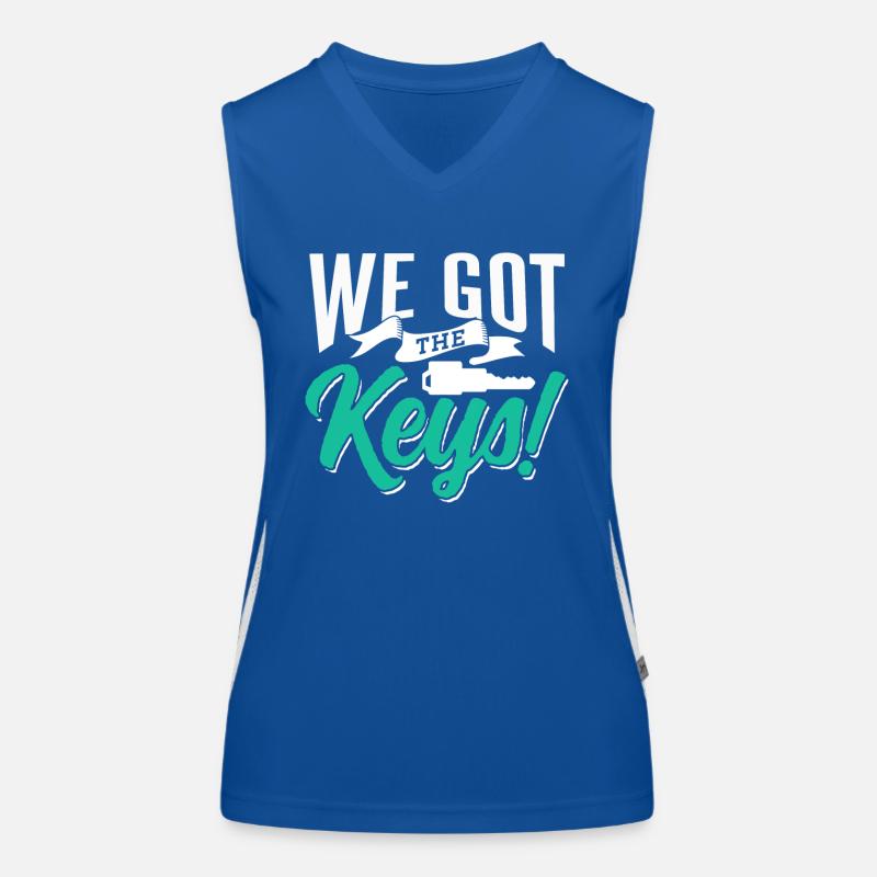 We have the keys host homeowners Women's Functional Contrast Tank Top