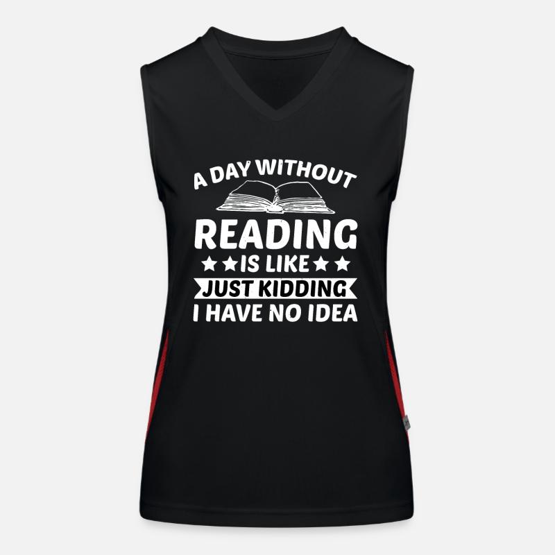 Reading Books Women's Functional Contrast Tank Top