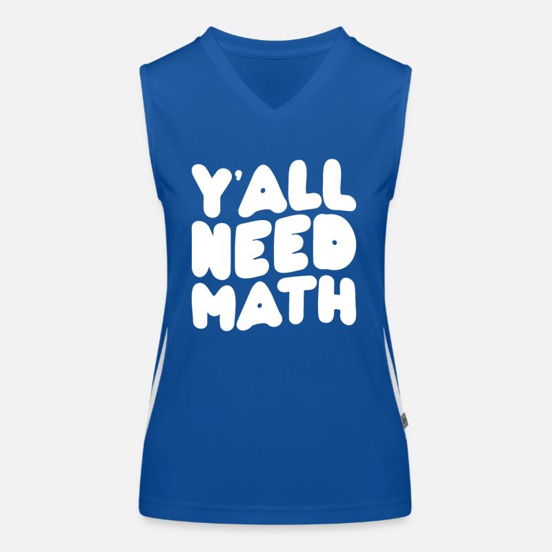 Math Mathematics Mathematician School Nerd Gift Women's Functional Contrast Tank Top