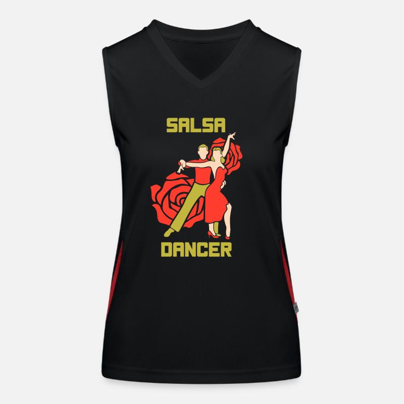 Danseur de Salsa Hobby Dancing Dance Débardeur respirant contrasté Femme