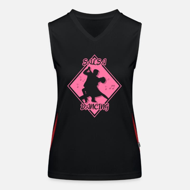 Salsa Dancing Hobby Dance Danseur Débardeur respirant contrasté Femme