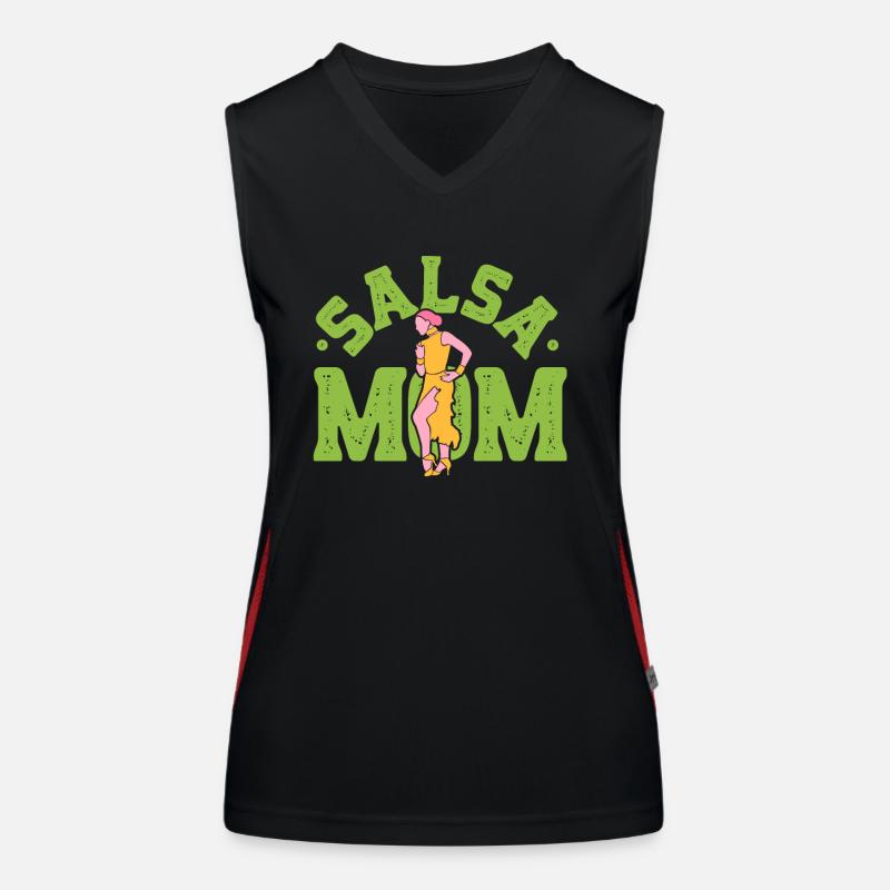 Salsa Mama Danse Hobby Dancer Danse Débardeur respirant contrasté Femme