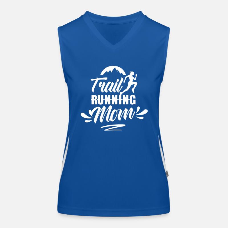 Trail Running Mama Runner Course de trail Running Débardeur respirant contrasté Femme