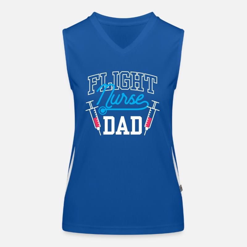 Flight Nurse Papa Flight Physician Flight Doctor Women's Functional Contrast Tank Top