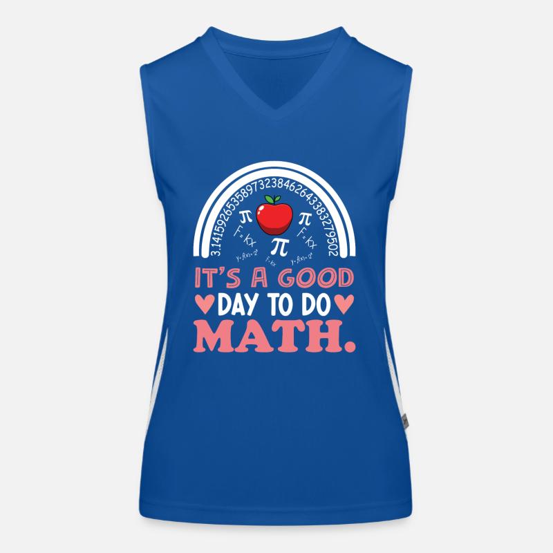 Math Mathematics Mathematician School Nerd Gift Women's Functional Contrast Tank Top