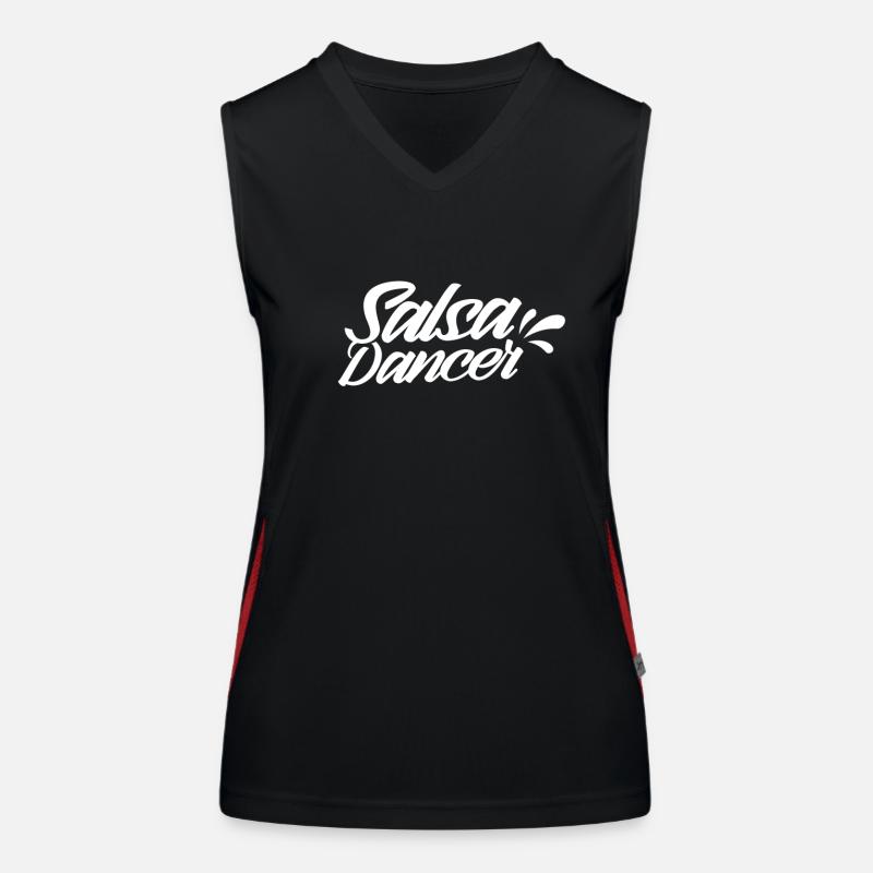 Salsa Dancer Dance Dance Hobby Débardeur respirant contrasté Femme