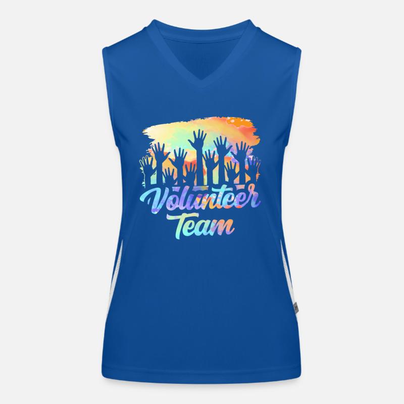 Freiwilligen Team Freiwilliger Freiwillig Beruf Funktionelles Kontrast-Tank Top für Frauen