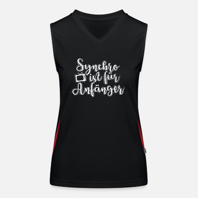 Synchro is translation for beginners Women's Functional Contrast Tank Top