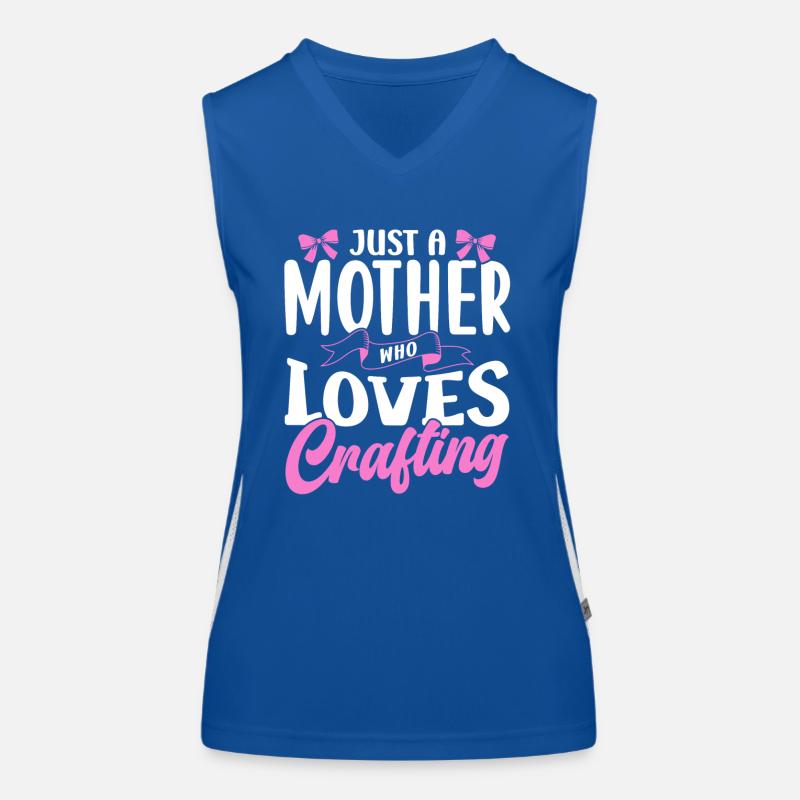 Nur Eine Mutter Die Das Basteln Liebt Bastel Mama Funktionelles Kontrast-Tank Top für Frauen