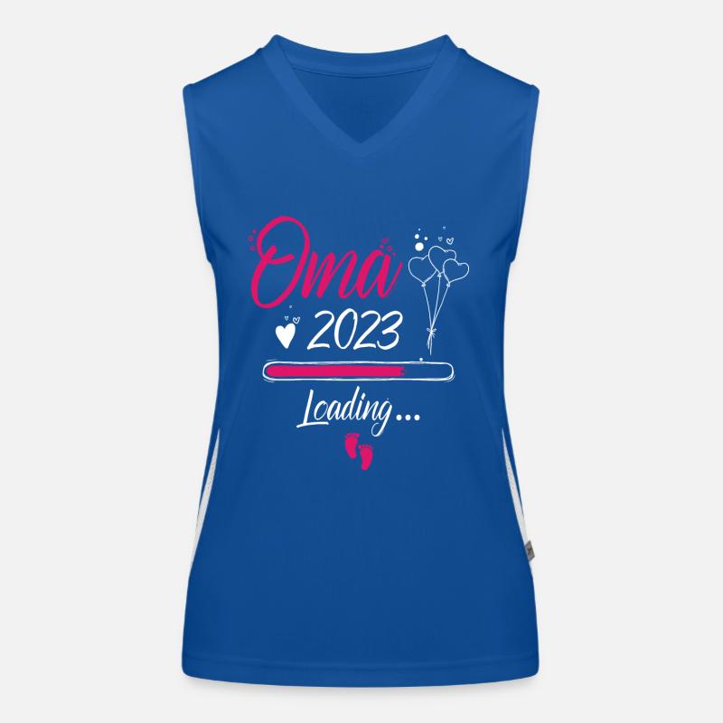 Oma 2023 loading Funktionelles Kontrast-Tank Top für Frauen