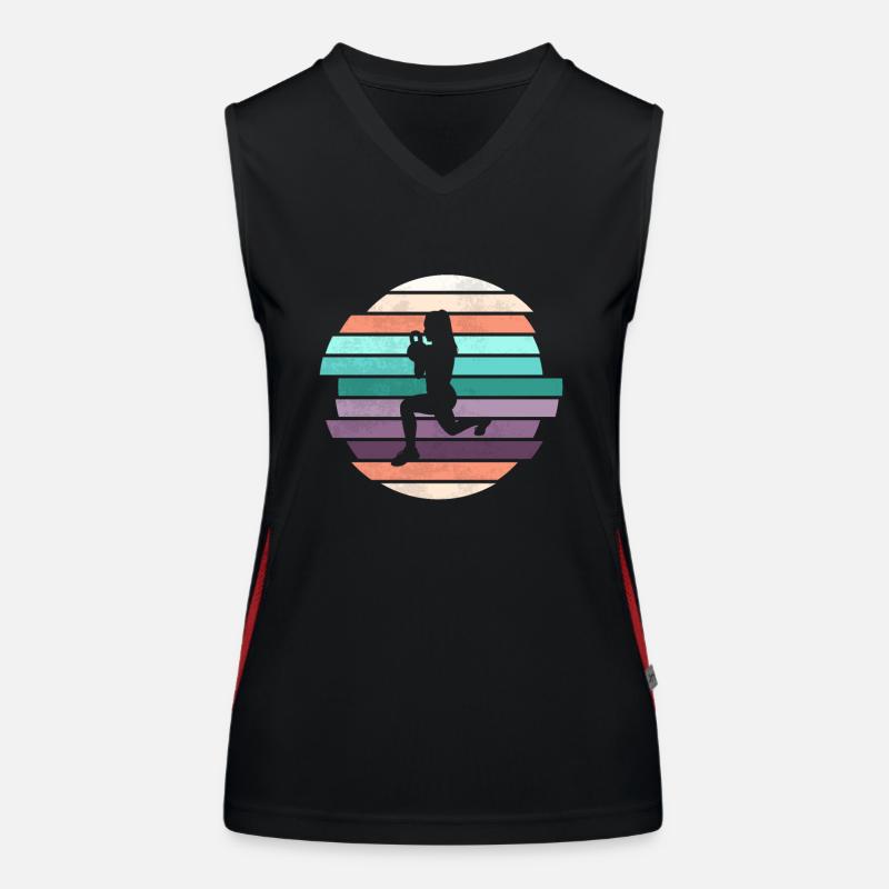 HIIT rétro Débardeur respirant contrasté Femme