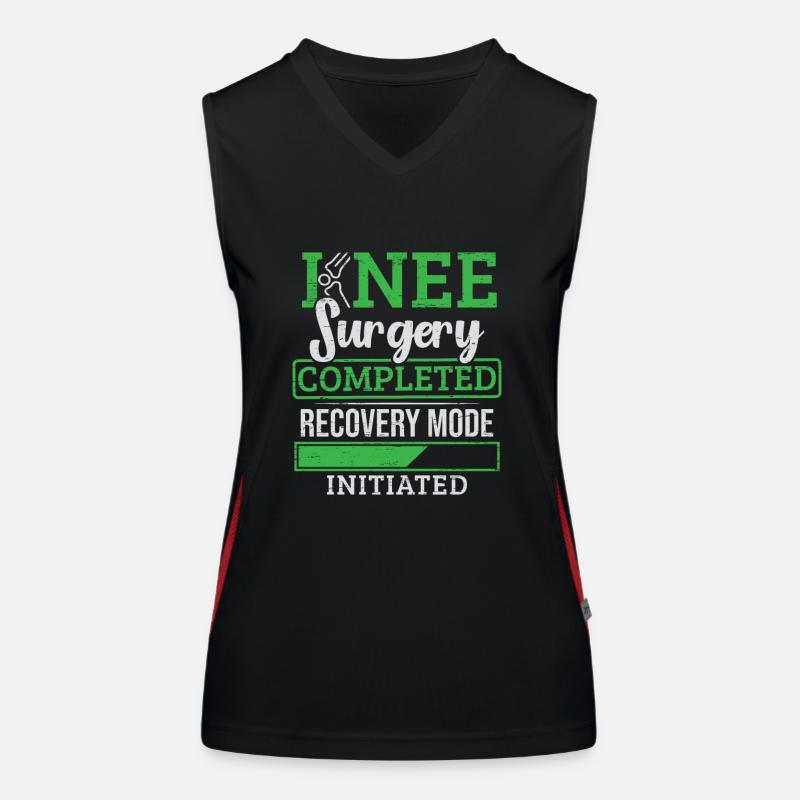 Knee Surgery Completed Knee Replacement Women's Functional Contrast Tank Top