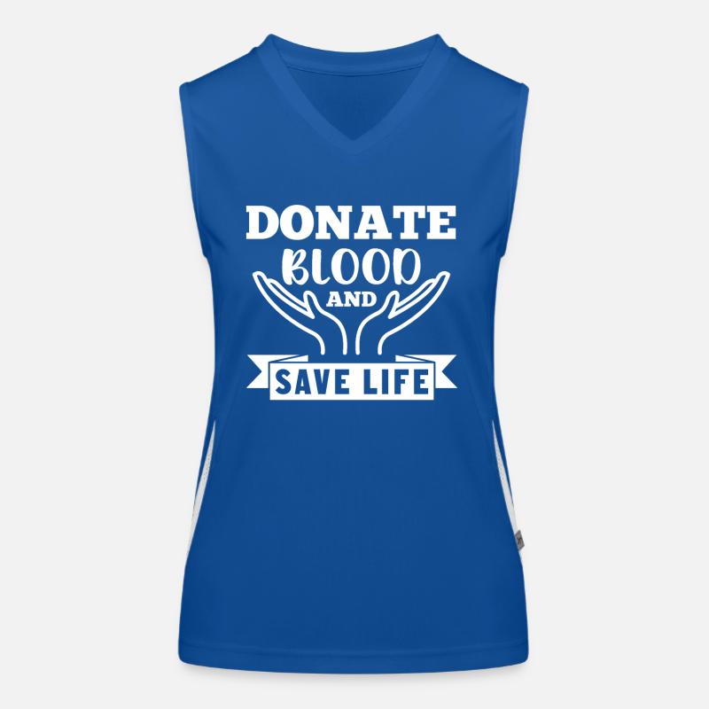 Blutspende Blutspenden Blutspender Funktionelles Kontrast-Tank Top für Frauen
