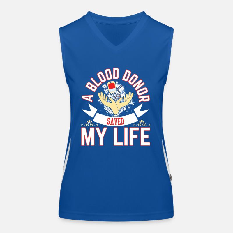Blutspende Blutspenden Blutspender Funktionelles Kontrast-Tank Top für Frauen