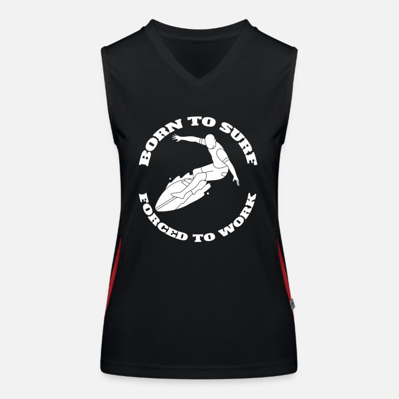 Surfer Surfing Surfboard Surf Instructor Surf Surf Women's Functional Contrast Tank Top