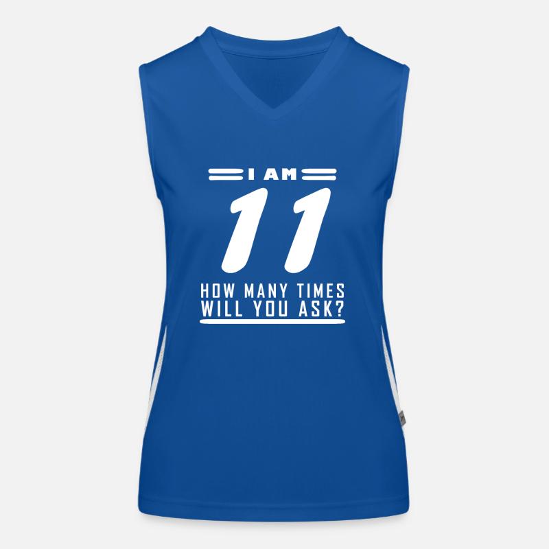 Ich bin 11 – 11. Geburtstag Geschenk Funktionelles Kontrast-Tank Top für Frauen