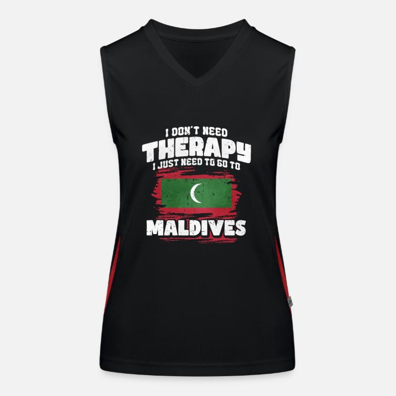 Malediven Funktionelles Kontrast-Tank Top für Frauen