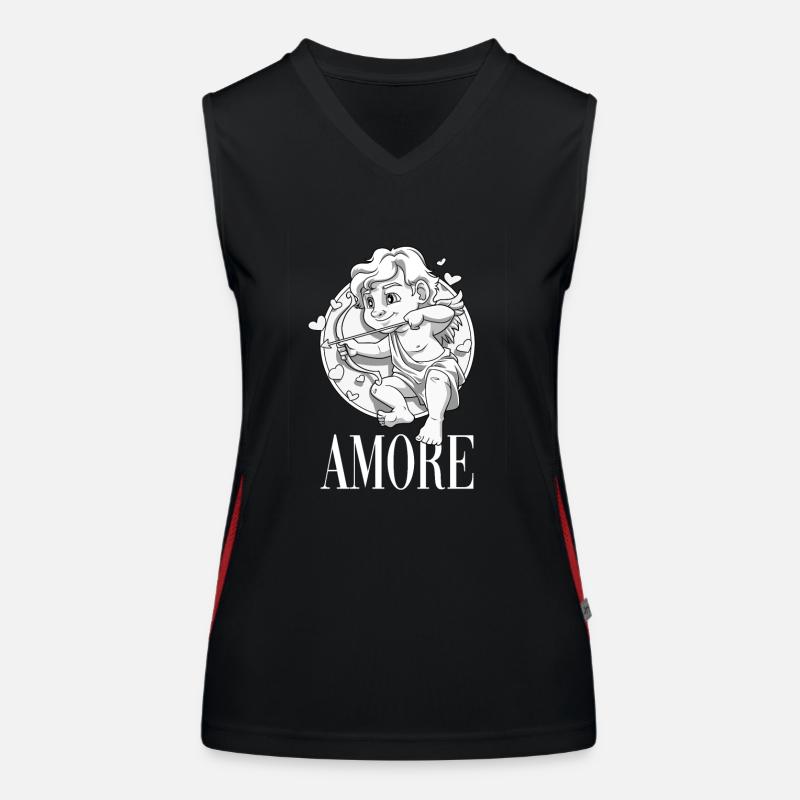 Liebesengel Zeichen der Liebe Romantik Geschenk Funktionelles Kontrast-Tank Top für Frauen