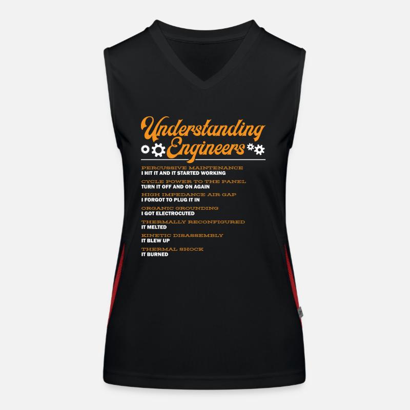 Engineers Understanding, Engineering Women's Functional Contrast Tank Top