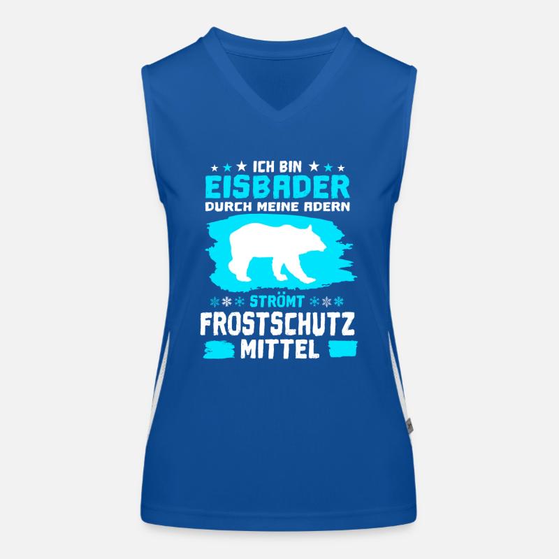 Eisbader Eisbaden Winterbad Eis Kälte Kältebad Funktionelles Kontrast-Tank Top für Frauen