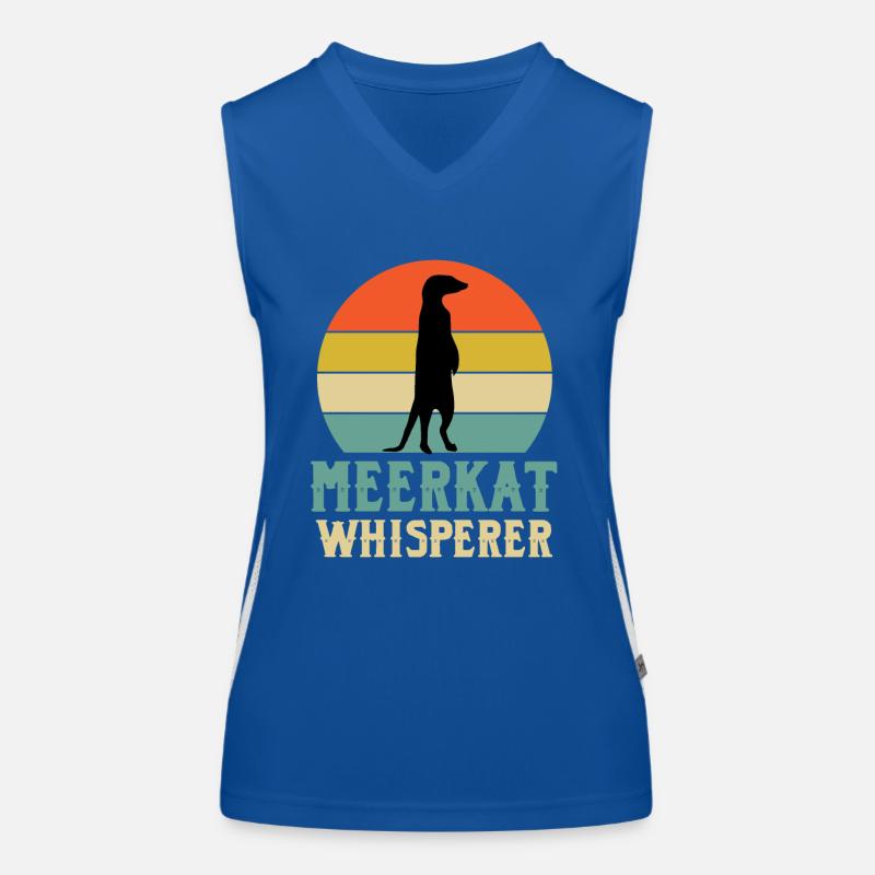 Erdmännchen Flüsterer Funktionelles Kontrast-Tank Top für Frauen