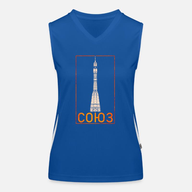 Fusée Soyouz Union soviétique Débardeur respirant contrasté Femme