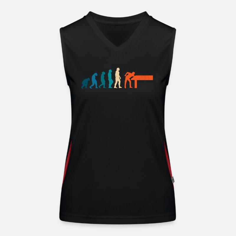 Billiard development, pool game, billiards player Women's Functional Contrast Tank Top