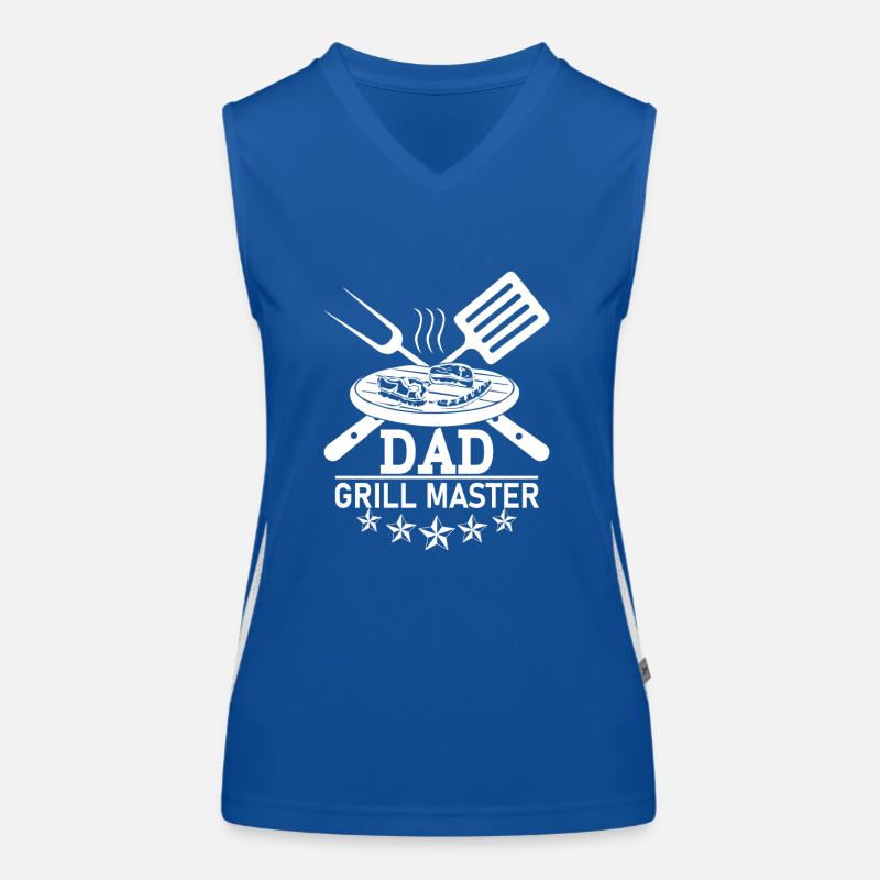 Dad grill master Women's Functional Contrast Tank Top