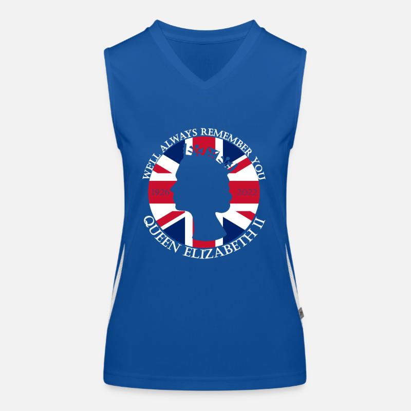 RIP Queen we will always remember you Women's Functional Contrast Tank Top