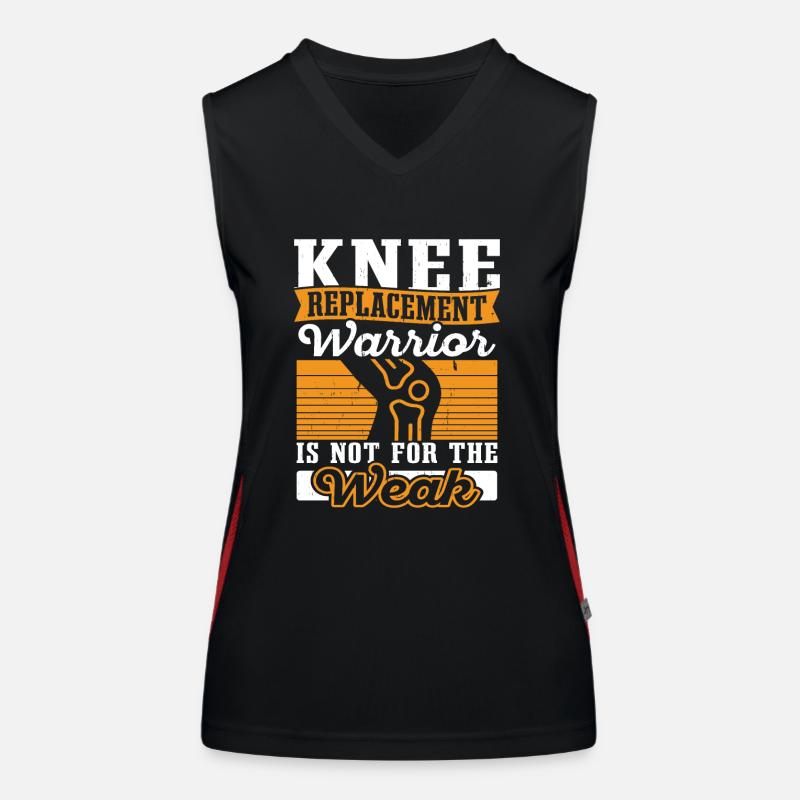 Knee Surgery Completed Knee Replacement Women's Functional Contrast Tank Top