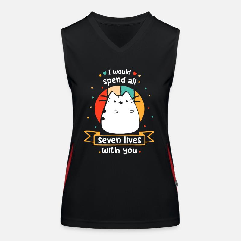 Chat Drôles de chats disant Chaton Comic Gueule de bois Débardeur respirant contrasté Femme