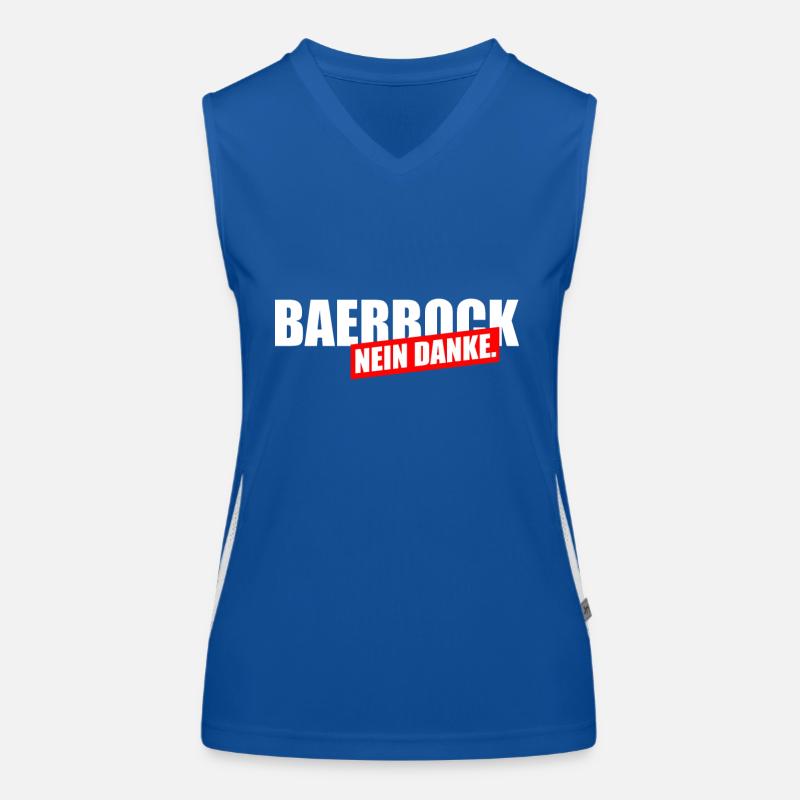 Bearbock Nein Danke Funktionelles Kontrast-Tank Top für Frauen