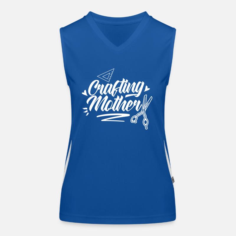 Bastelnde Mutter Bastler Bastel Basteln Mama Funktionelles Kontrast-Tank Top für Frauen