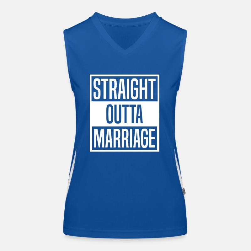 Lustiges Scheidung Scheidungsparty Funktionelles Kontrast-Tank Top für Frauen