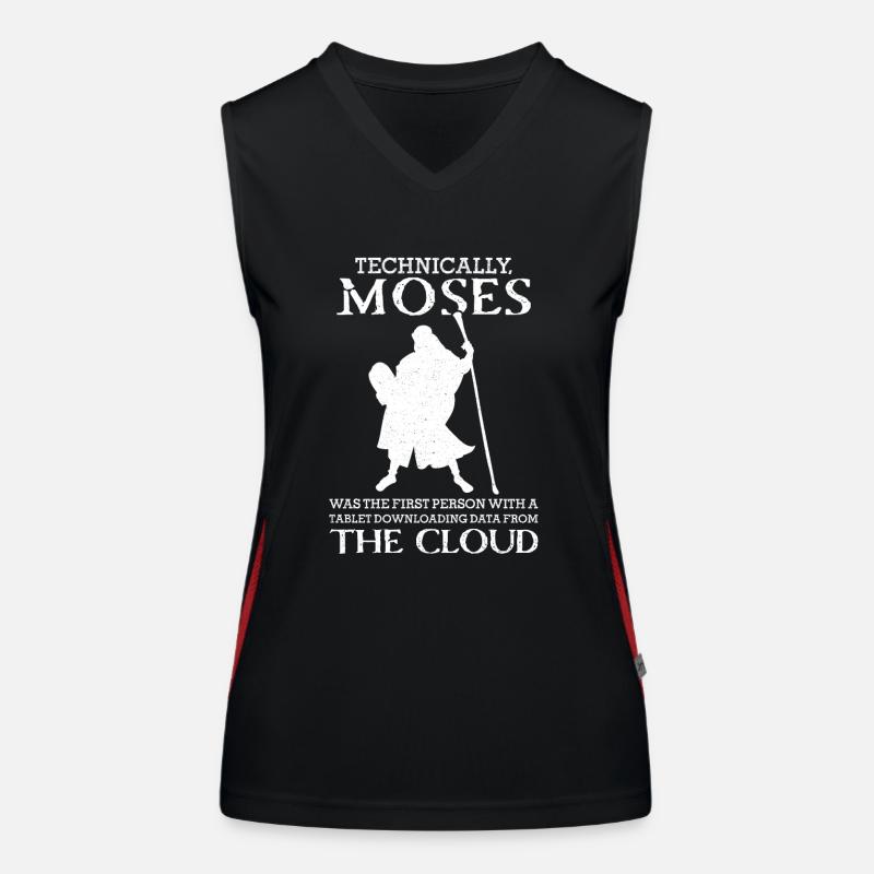 Moises First Daten hochladen Englisch Tablet Funktionelles Kontrast-Tank Top für Frauen