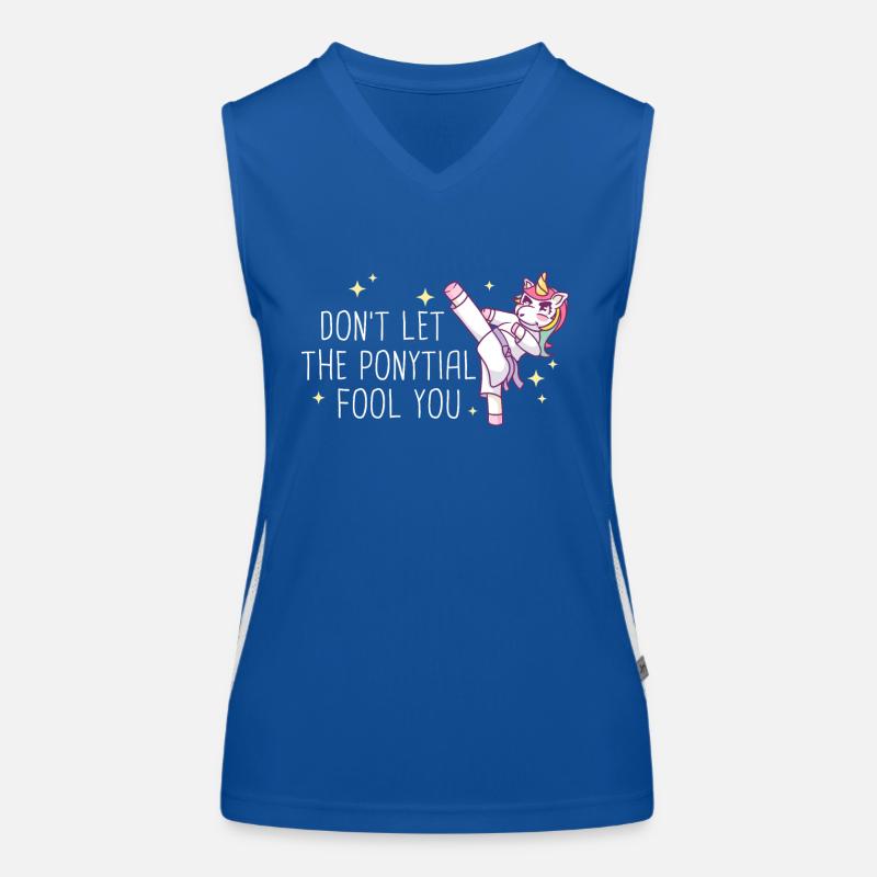 Karate Karate Fighter Martial Arts Women's Functional Contrast Tank Top