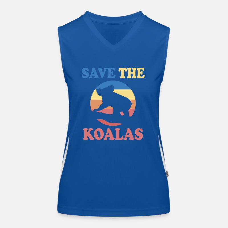 Save The Koalas Outfit Women's Functional Contrast Tank Top