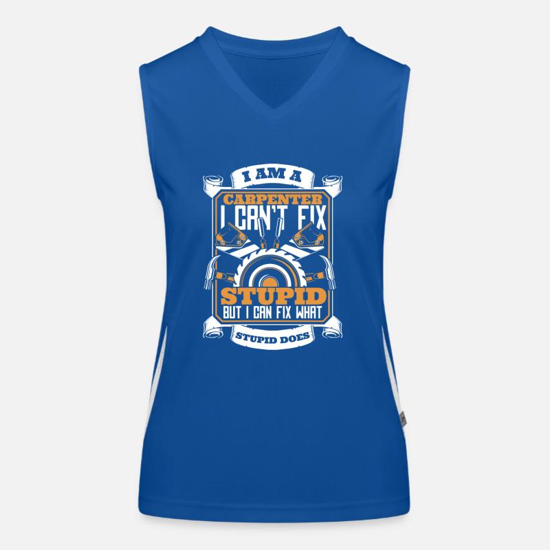 Menuisier Menuiserie Débardeur respirant contrasté Femme