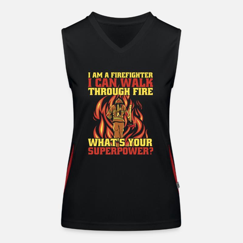 Fireman Women's Functional Contrast Tank Top