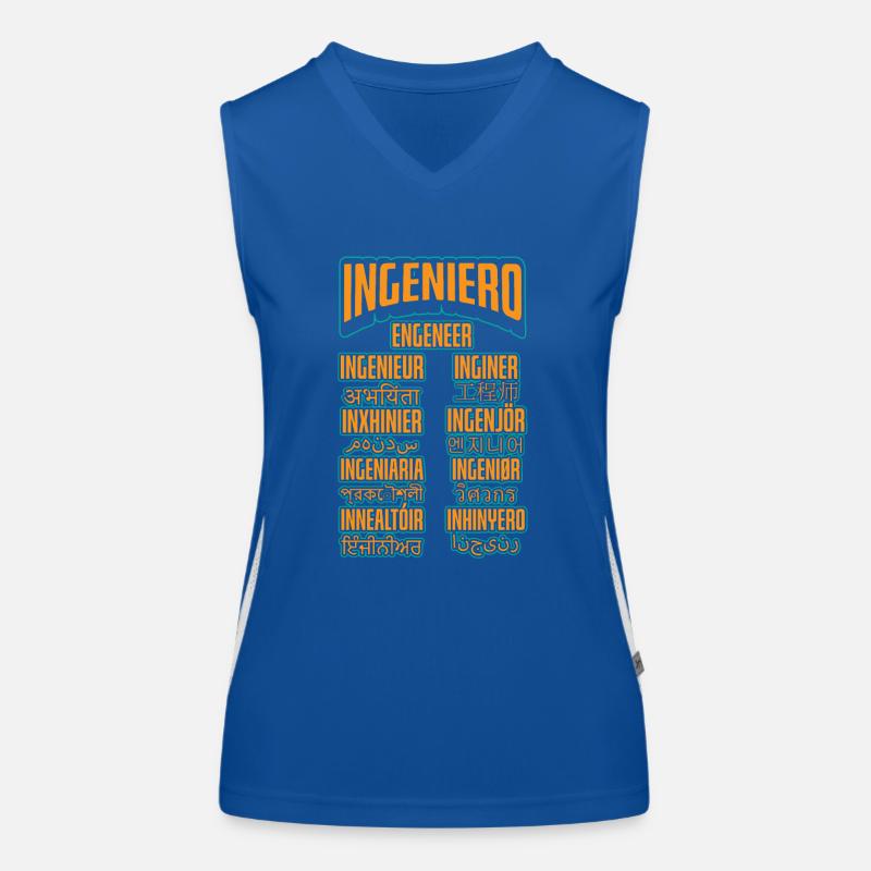 Language Engineer Engineering Career Women's Functional Contrast Tank Top