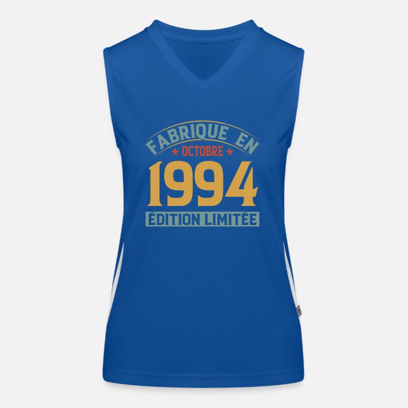 Fabriqué En Octobre 1994 Édition Limitée Débardeur respirant contrasté Femme