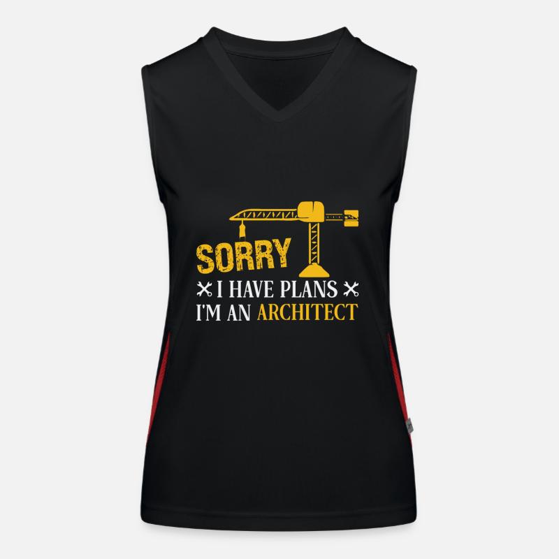 Architect Gift Profession Architecture Job Architect Women's Functional Contrast Tank Top