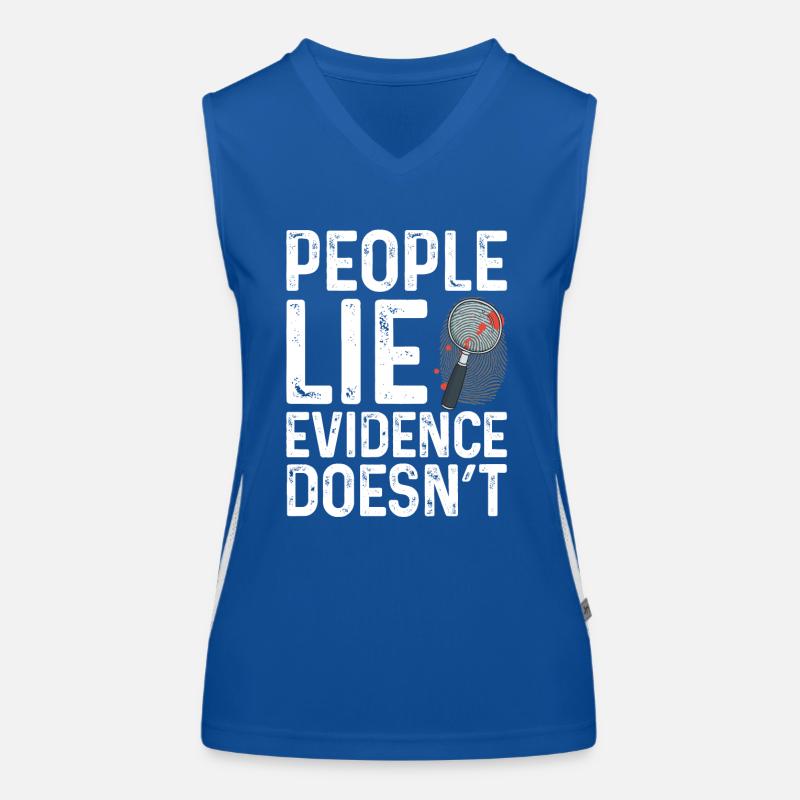 Securing traces - Kripo Polizei Kriminaltechnik Women's Functional Contrast Tank Top