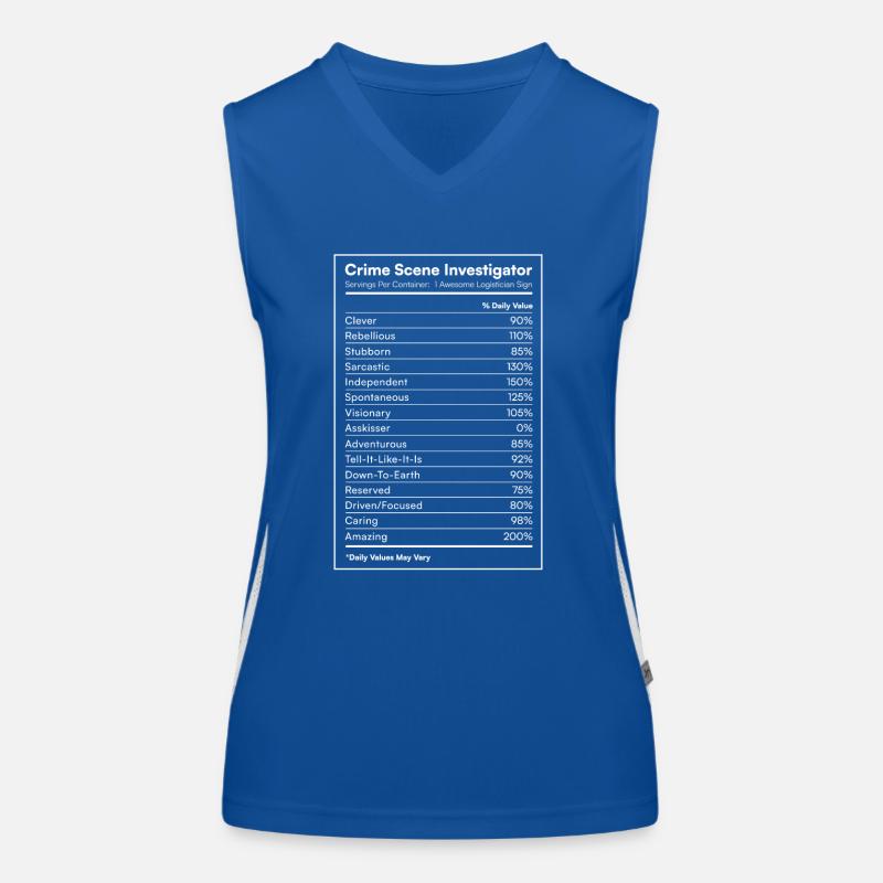 Spurensicherung - Kripo Polizei Kriminaltechnik Funktionelles Kontrast-Tank Top für Frauen