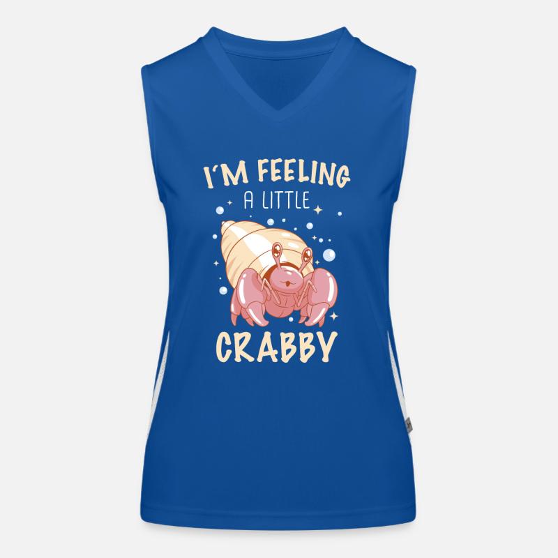 Krabbe Einsiedlerkrebs Krabben Krebs Funktionelles Kontrast-Tank Top für Frauen